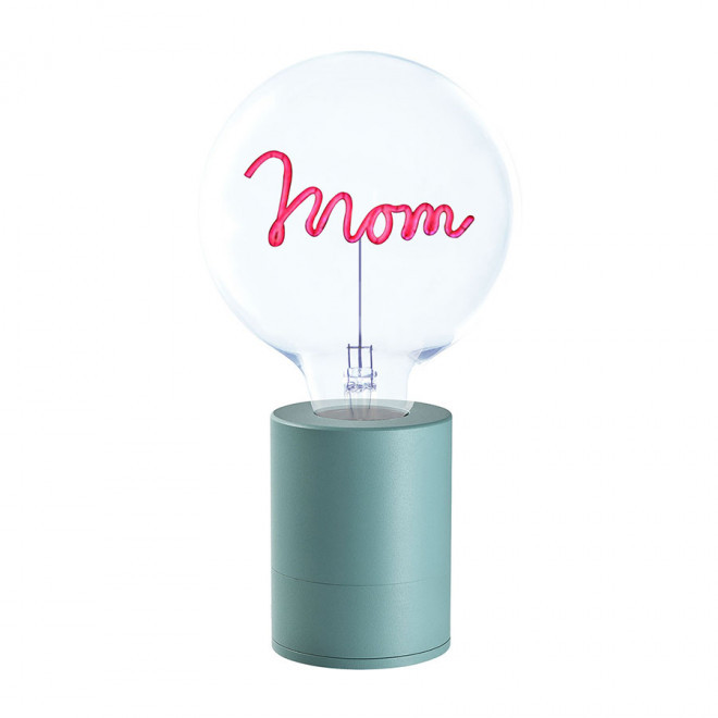 AMPOULE PERSONALISEE 1 LIGNE 'LAMPI' - turquoise