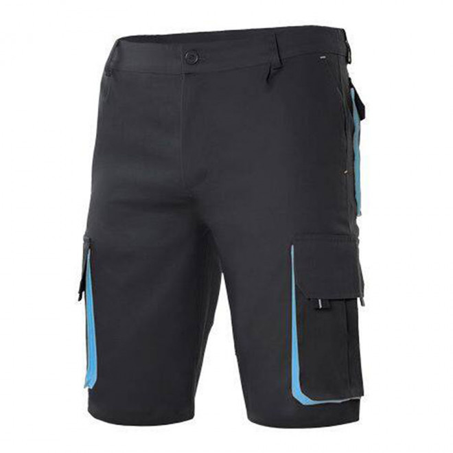 SHORT PERSONNALISABLE VELILLA 'CAPTURO' - noir/bleu