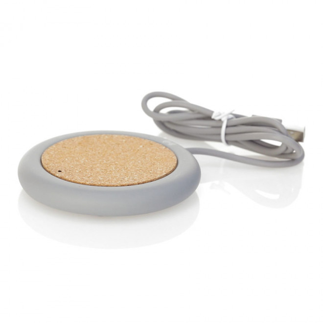 CHARGEUR INDUCTION PERSONNALISE 5W 'MUXA' - gris