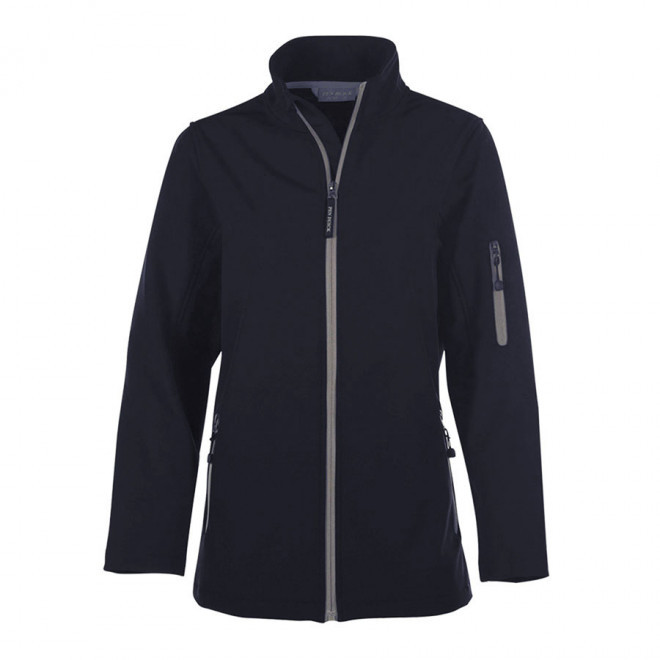 SOFTSHELL PERSONNALISABLE FEMME PEN DUICK 'ATLANTIC' - navy/silver