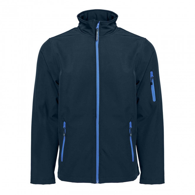 SOFTSHELL HOMME PERSONNALISABLE PEN DUICK 'ATLANTIC' - navy/royal