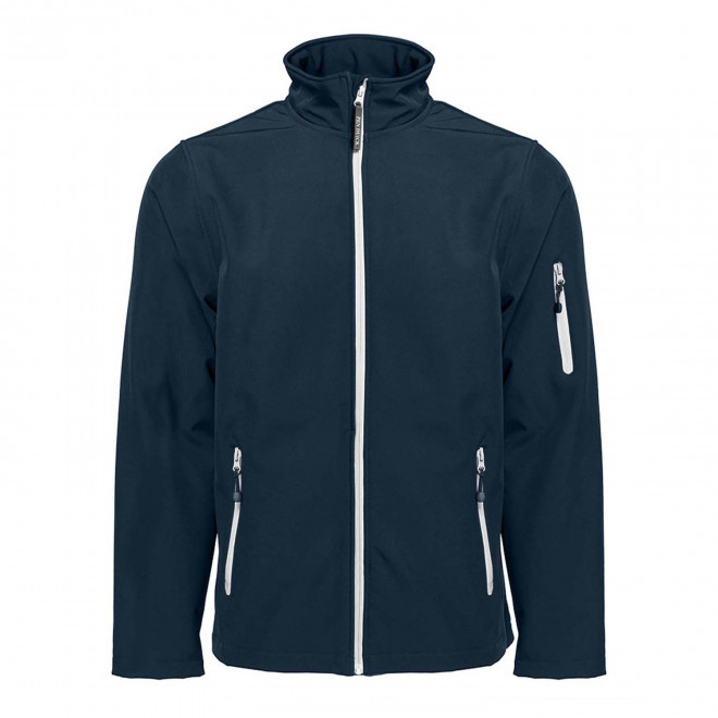 SOFTSHELL HOMME PERSONNALISABLE PEN DUICK 'ATLANTIC' - navy/white
