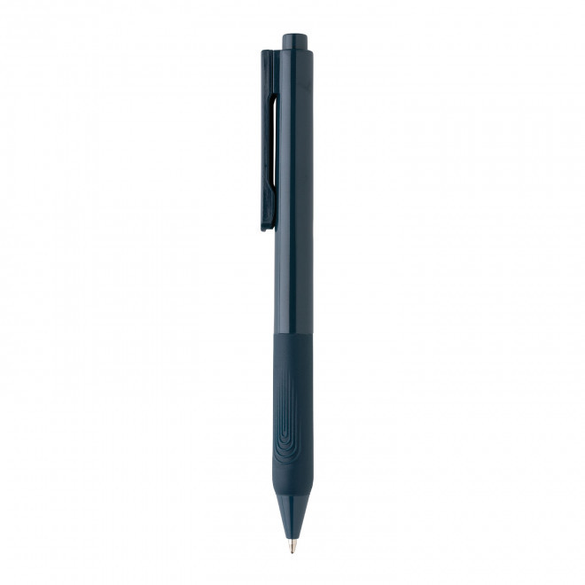 STYLO AVEC GRIP SILICONE 'GRIPPO' - bleu marine