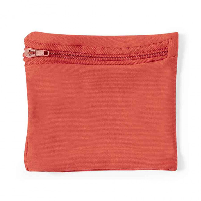 TOUR DE POIGNET PERSONNALISABLE MICROFIBRE 'FIBRA' - rouge