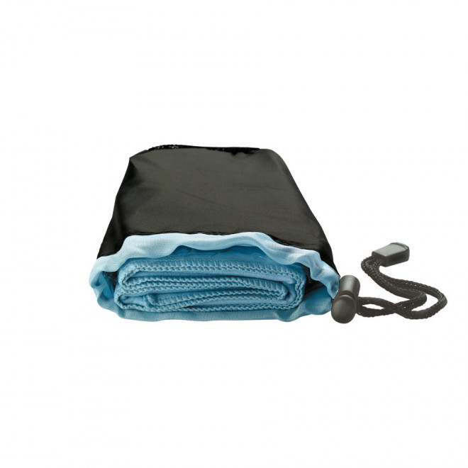 SERVIETTE DE SPORT PUBLICITAIRE MICROFIBRE 40X80 CM 'MOVE' - bleu