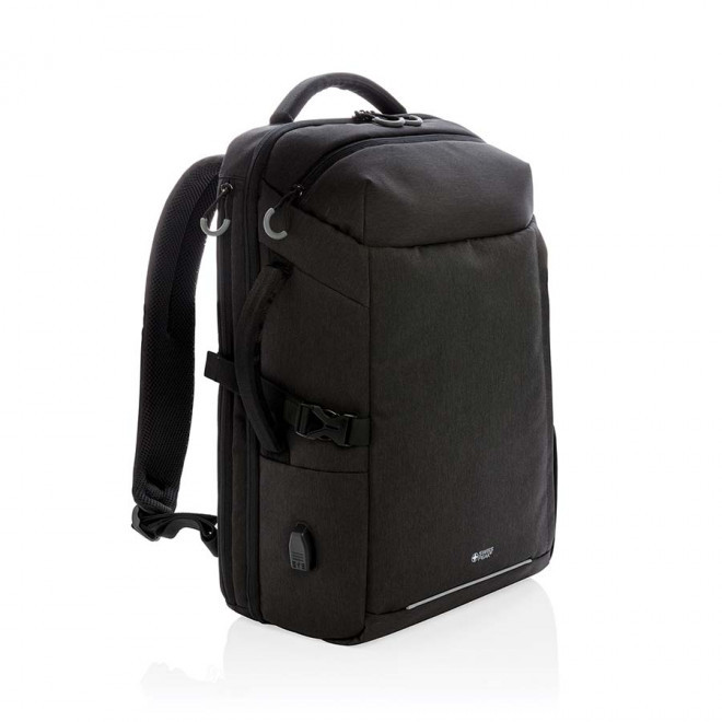 SAC À DOS PERSONNALISABLE XXL SWISS PEAK® 'BESAR' - noir