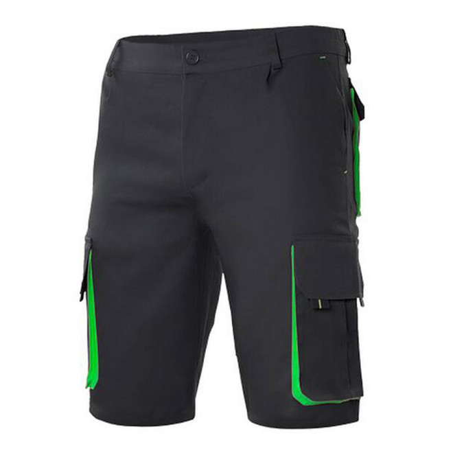 SHORT PERSONNALISABLE VELILLA 'CAPTURO' - black/lime