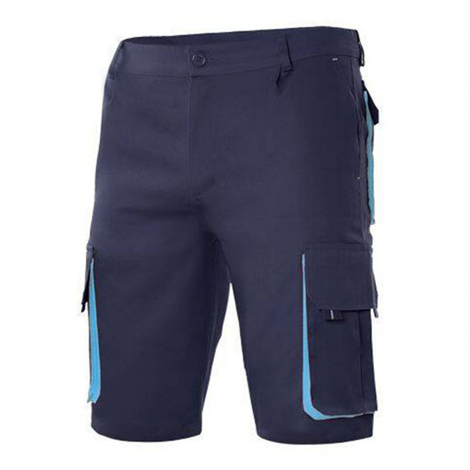 SHORT PERSONNALISABLE VELILLA 'CAPTURO' - navy/sky blue