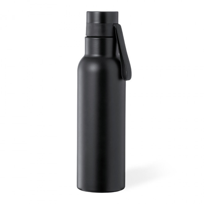 BOUTEILLE ISO 530 ML CUIVRE PERSONNALISABLE  'CUIVROS' - noir