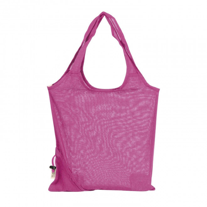 SAC SHOPPING PLIABLE PERSONNALISABLE 'ASIA COTON' - rose