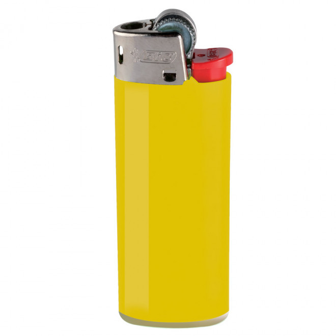 MINI BRIQUET PUBLICITAIRE CLASSIQUE BIC® J25 'FUEGO' - jaune