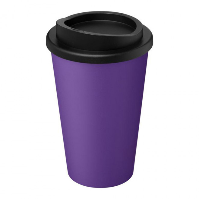 GOBELET PERSONNALISABLE ISO RECYCLE AMERICANO® 'IBON RECYCLE' - violet/noir