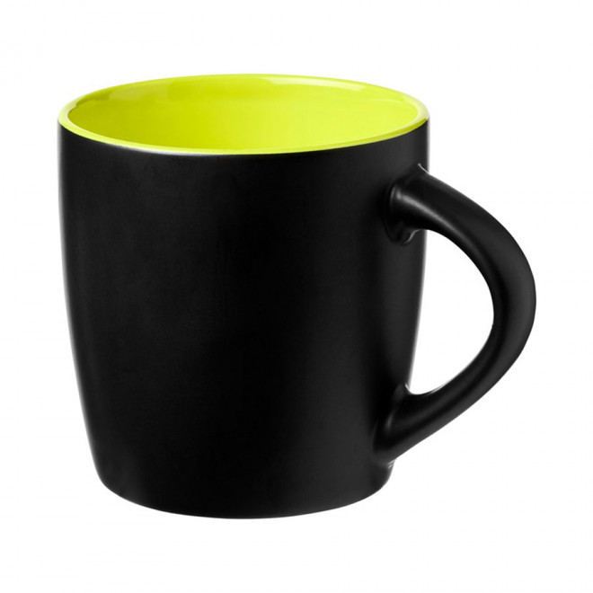 MUG PERSONNALISÉ EN CERAMIQUE 'COLLY' 4J - noir/vert