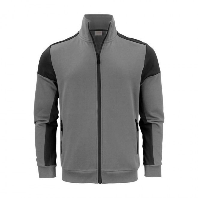 SWEAT ZIP PERSONNALISABLE HOMME 'PRIME SWEAT ZIP' - gris/noir