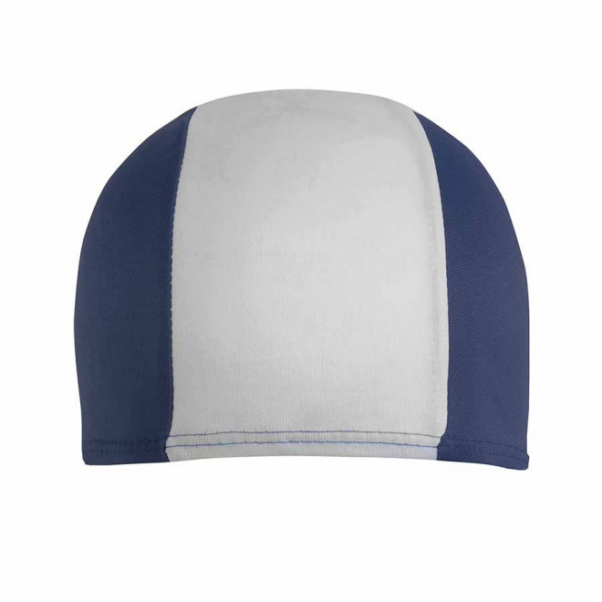 BONNET PISCINE PERSONNALISABLE 'CAPSWIM' - marine/blanc