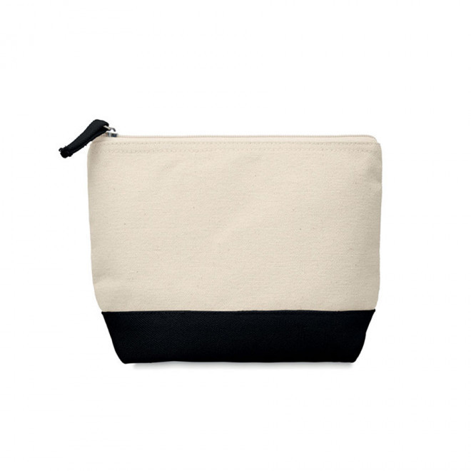 TROUSSE EN COTON BICOLORE PERSONNALISABLE 'MELLY' 4J - noir