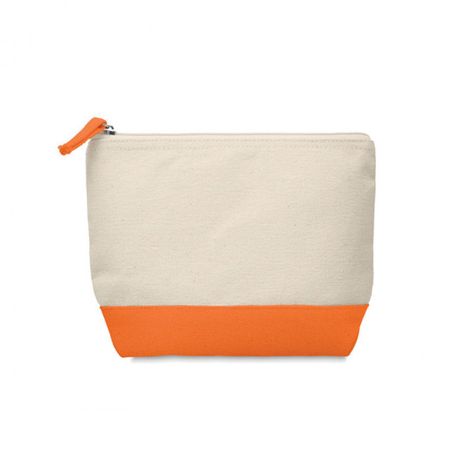 TROUSSE EN COTON BICOLORE PERSONNALISABLE 'MELLY' 4J - orange