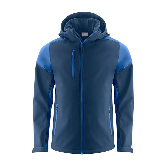 SOFTSHELL PERSONNALISABLE HOMME RPET 'PRIME SOFT' - marine/cobalt