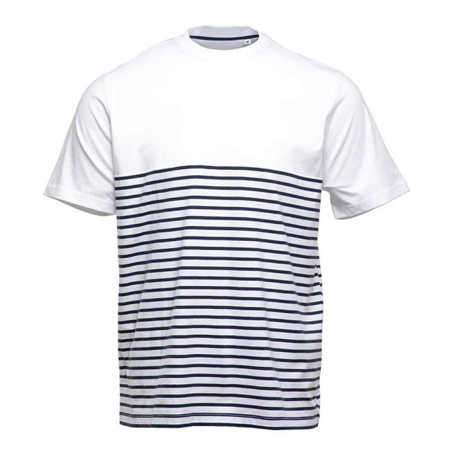 TEE-SHIRT PUBLICITAIRE MC MIXTE PEN DUICK® 'MARINO' - blanc/marine