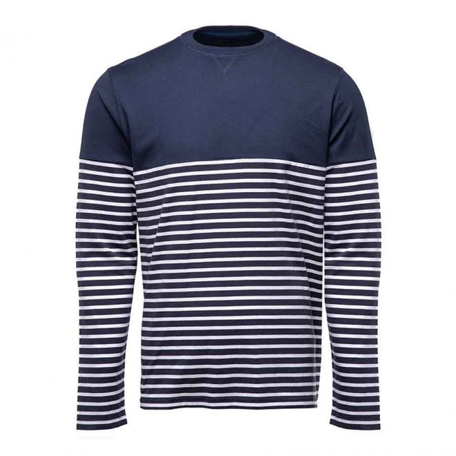 TEE-SHIRT PERSONNALISABLE MIXTE PEN DUICK® 'MARINO ML' - marine/blanc