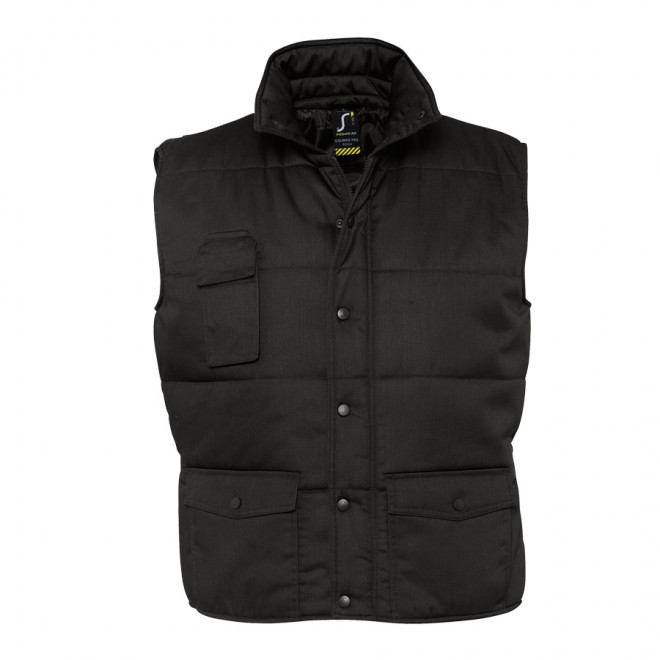 BODYWARMER PERSONNALISABLE MIXTE MULTIPOCHES 'EQUINOX PRO' - noir
