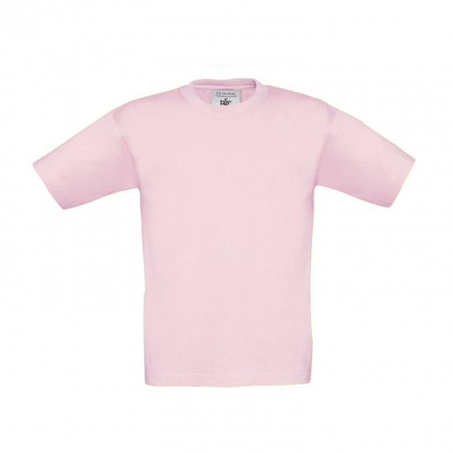 TEE-SHIRT ENFANT PERSONNALISABLE B&C 'PALTO 185' - rose pale