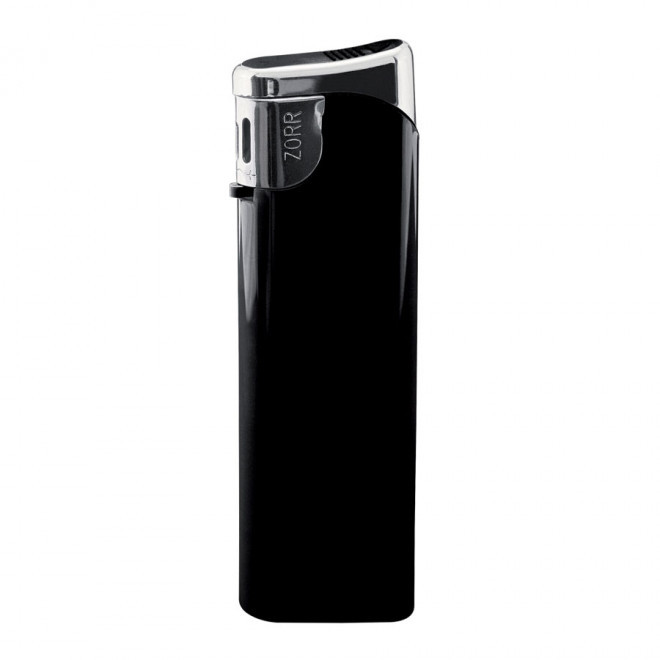 BRIQUET RECHARGEABLE PUBLICITAIRE PIEZO 'POSEIDON' - noir