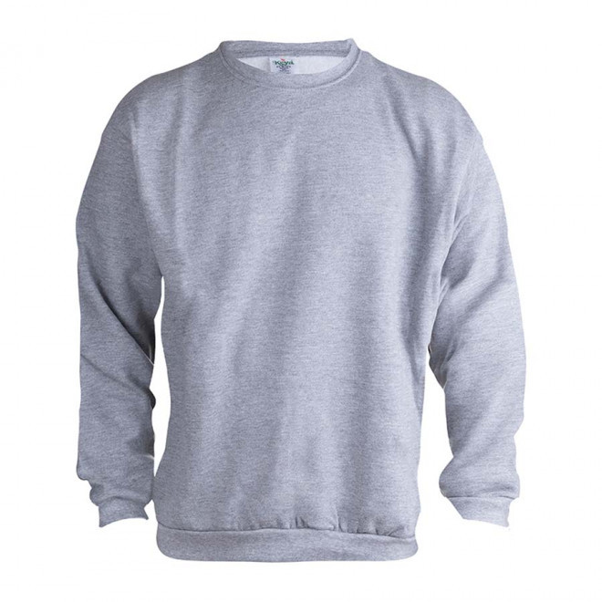 SWEAT COL ROND MIXTE PUBLICITAIRE 280G 'MORALIE' - gris