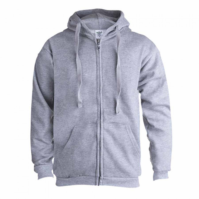 SWEAT ZIPPE MIXTE 280G PERSONNALISABLE 'MORALIE' - gris