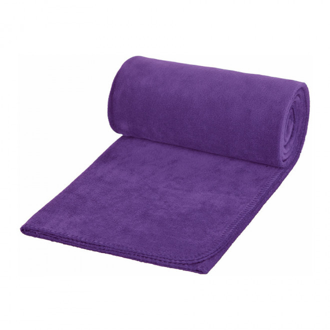 PLAID POLAIRE PERSONNALISABLE 'WEEK-END' - violet