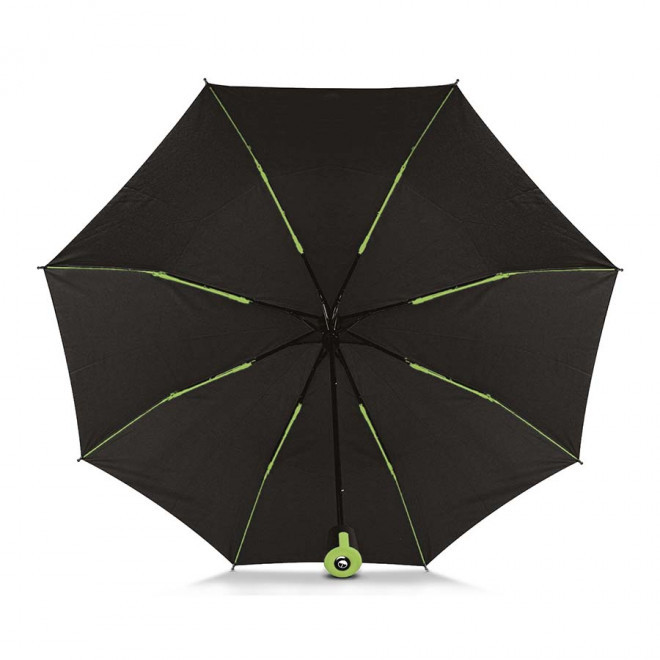 PARAPLUIE CROCHET PERSONNALISABLE 'HOOKA' - gris / vert