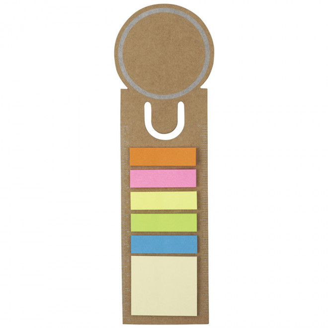 MARQUE-PAGES PUBLICITAIRE ROND 'IDEA' - naturel