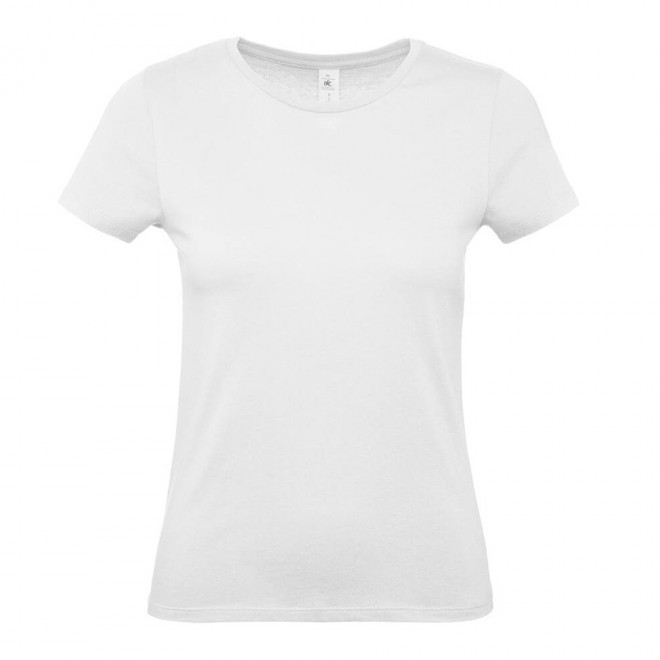 TEE-SHIRT PUBLICITAIRE BLANC FEMME B&C 'PALTO 145G' - blanc