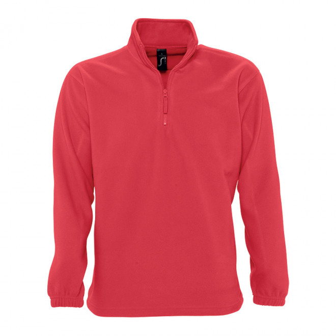 SWEAT-SHIRT PUBLICITAIRE MIXTE POLAIRE 'NESS' 300 GR/M² - rouge