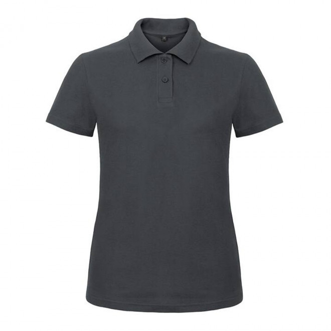 POLO PERSONNALISABLE FEMME B&C 'ADIMO' - gris anthracite