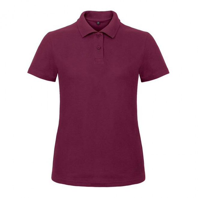 POLO PERSONNALISABLE FEMME B&C 'ADIMO' - rouge lie de vin