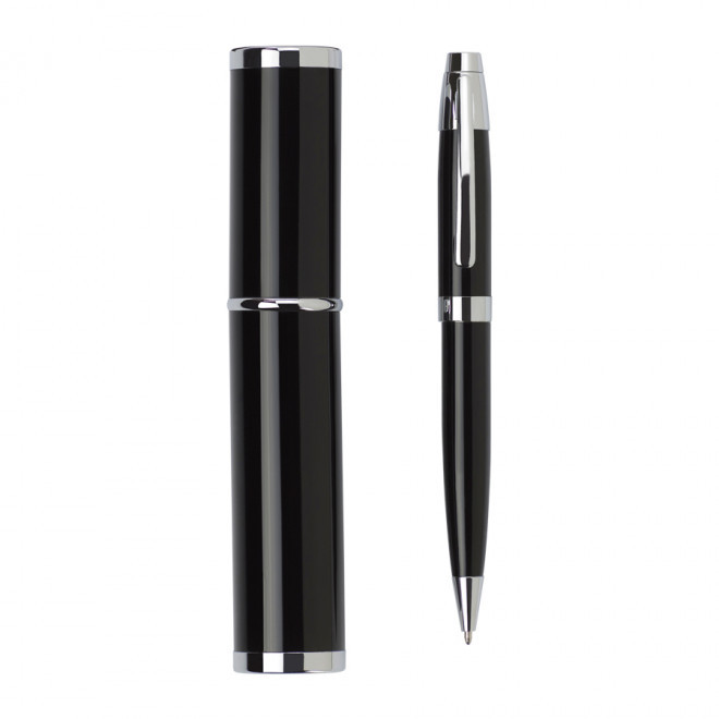 STYLO PUBLICITAIRE EN MÉTAL 'RAVENNE' - noir