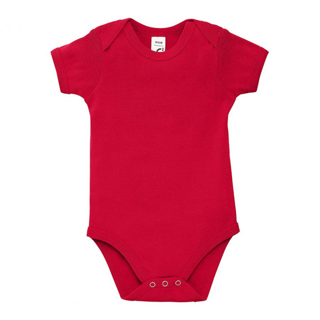 BODY BÉBÉ PERSONNALISÉ 'BAMBINO' 180 GR/M² - rouge