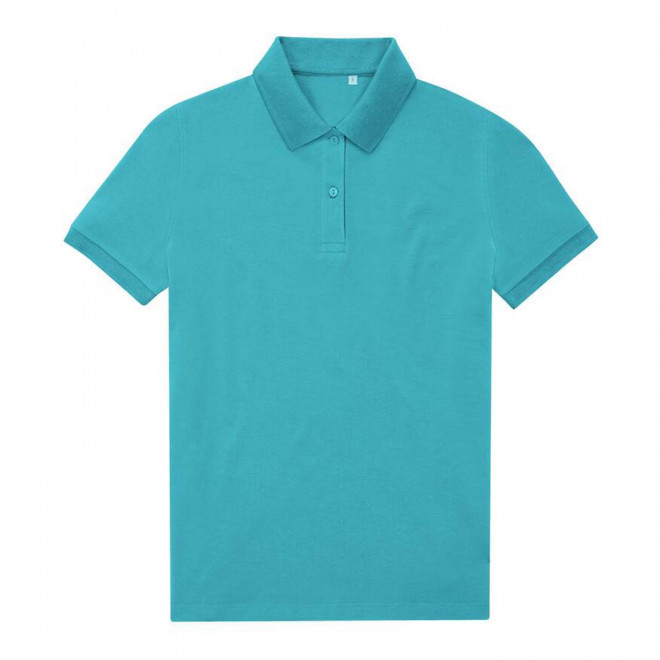 POLO PERSONNALISABLE FEMME B&C 'RADOP' - turquoise