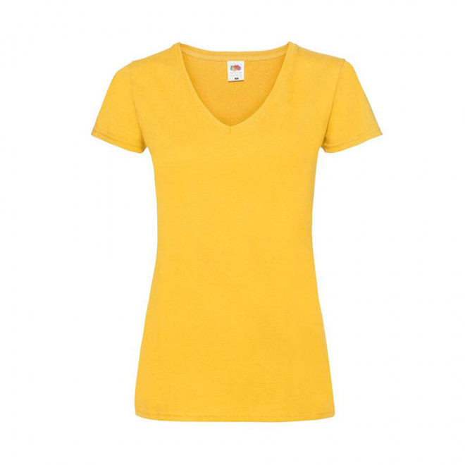TEE-SHIRT PERSONNALISABLE FEMME V FTL® 'MAGUISTA' - jaune