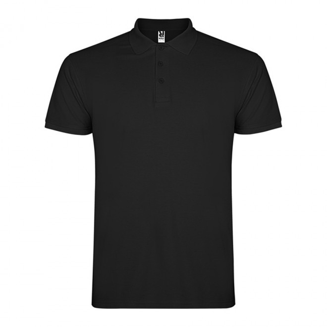 POLO PERSONNALISABLE MC HOMME 'STARLO' - noir