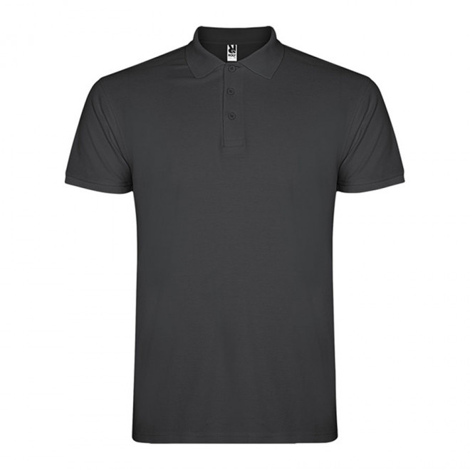 POLO PERSONNALISABLE MC HOMME 'STARLO' - gris foncé