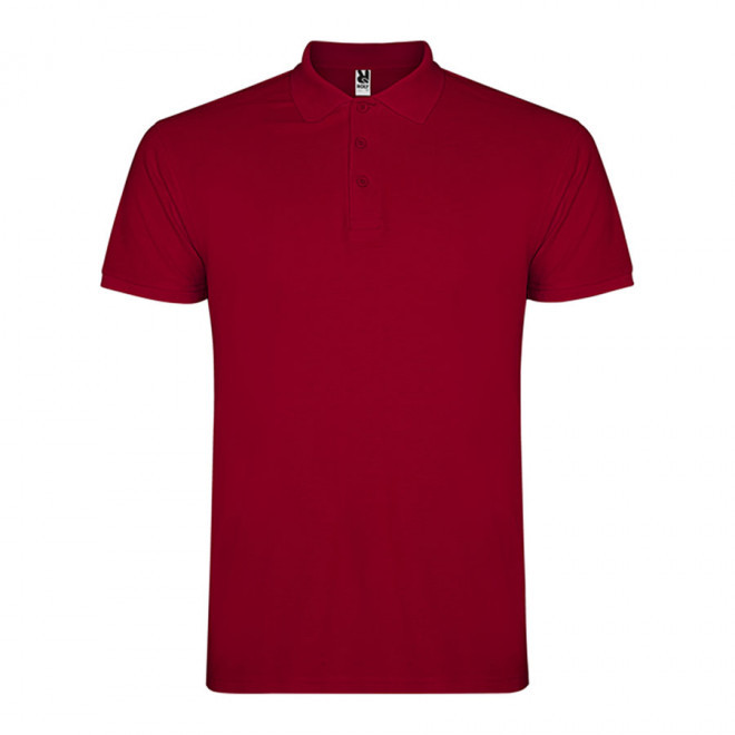 POLO PERSONNALISABLE MC HOMME 'STARLO' - grenat