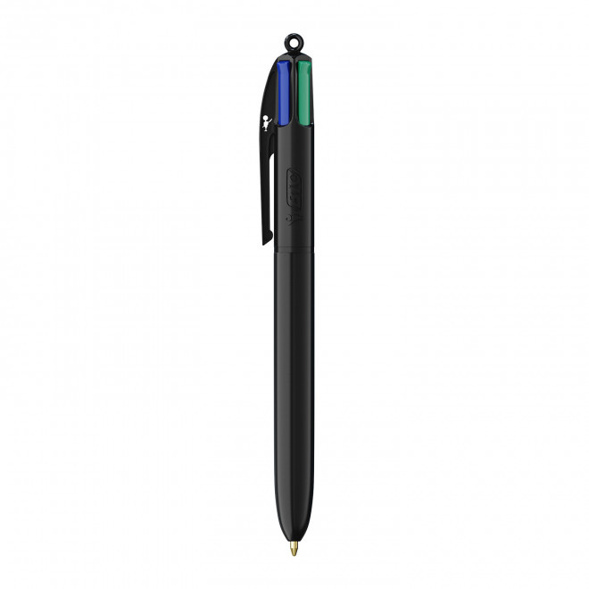 STYLO 4 COULEURS PUBLICITAIRE BIC® 'CLASSIQUE' - noir/noir