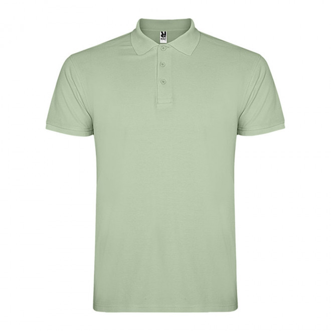 POLO PERSONNALISABLE MC HOMME 'STARLO' - mistygreen