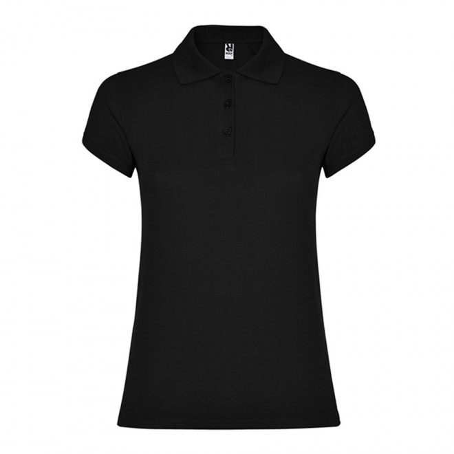 POLO PERSONNALISABLE MC FEMME 'STARLO' - noir