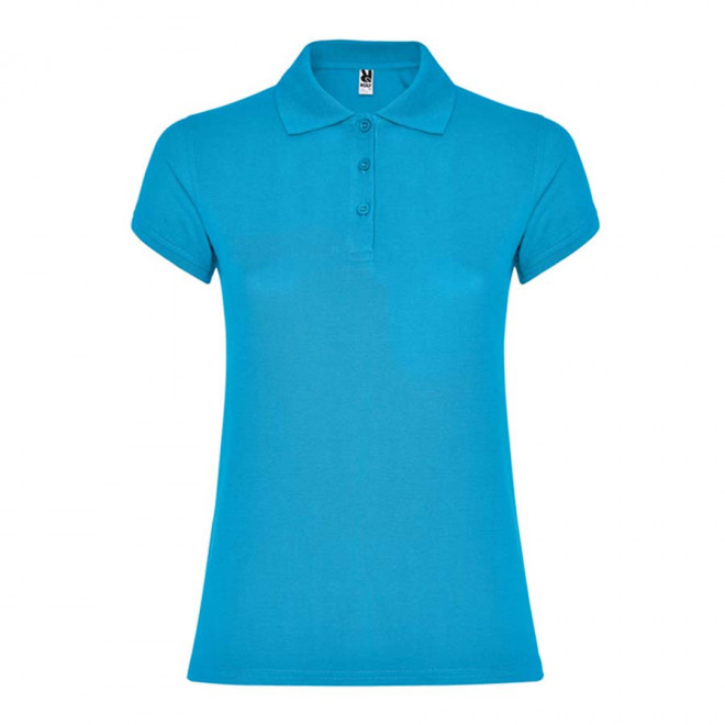POLO PERSONNALISABLE MC FEMME 'STARLO' - turquoise