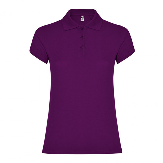 POLO PERSONNALISABLE MC FEMME 'STARLO' - pourpre