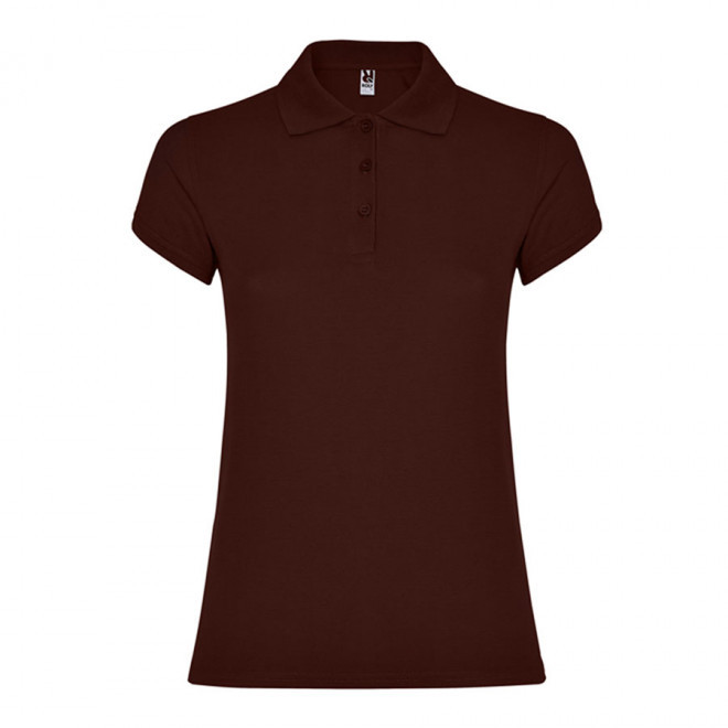 POLO PERSONNALISABLE MC FEMME 'STARLO' - chocolat