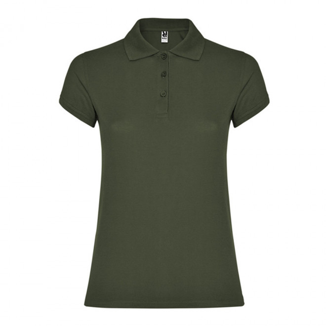 POLO PERSONNALISABLE MC FEMME 'STARLO' - vert kaki